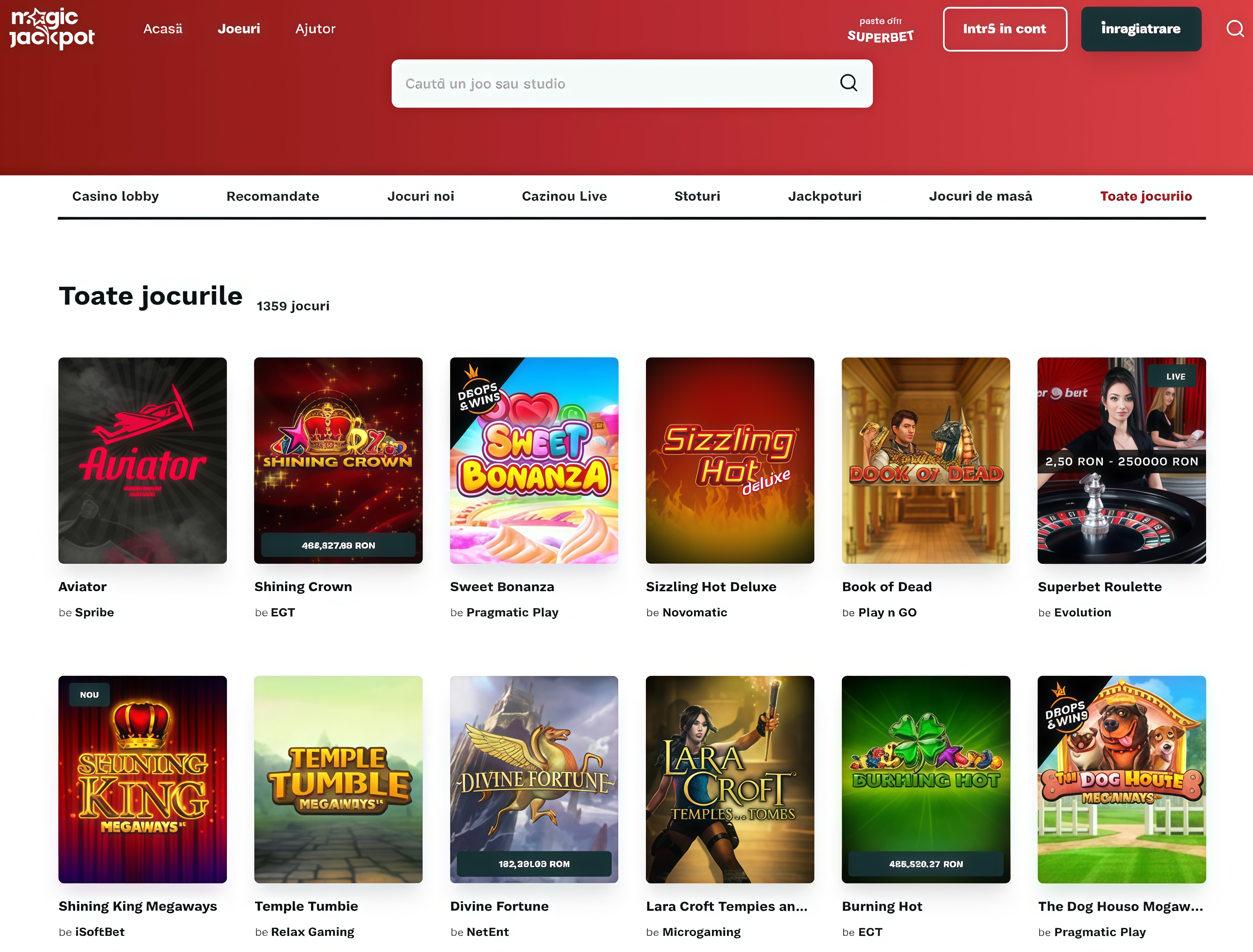 Magic Jackpot Online Casino